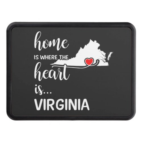 Virginia home is where the heart is hitch cover