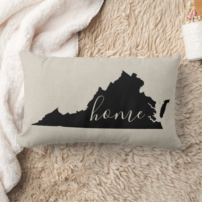 Virginia Home State Throw Pillow (Blanket)