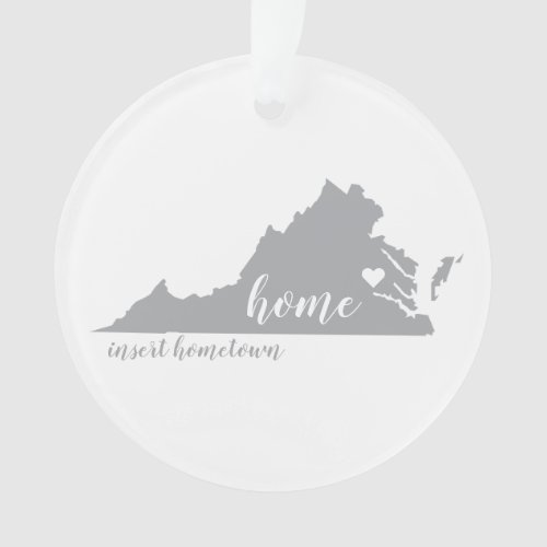 Virginia Hometown Personalized Ornament