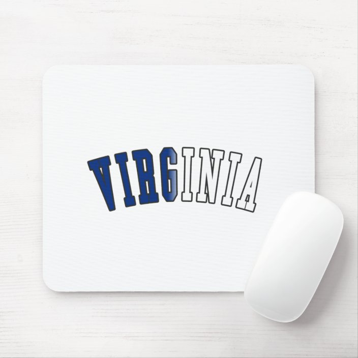 Virginia in State Flag Colors Mousepad