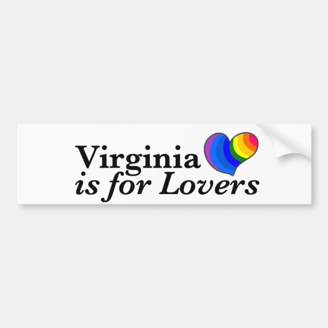 Virginia is for Gay Lovers. Bumper Sticker (Front)
