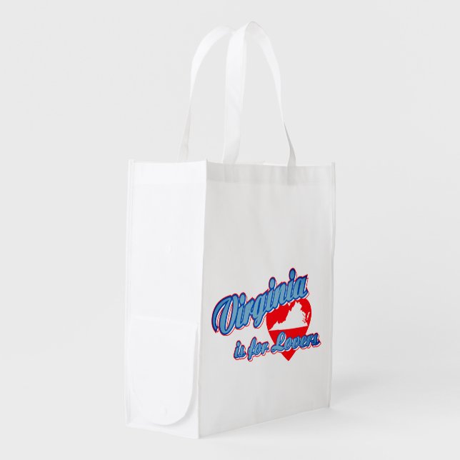 Virginia is for Lovers Grocery Bag (Front Side)