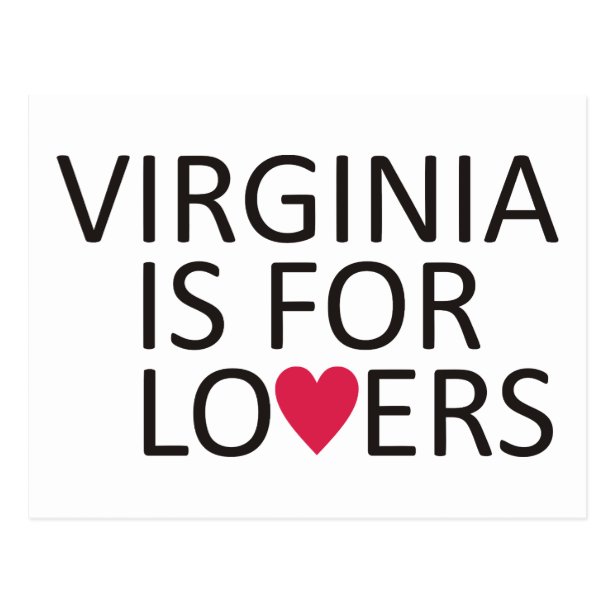 Virginia Is For Lovers Postcards No Minimum Quantity Zazzle
