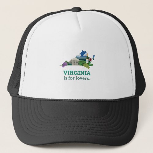 Virginia is for Lovers Trucker Hat