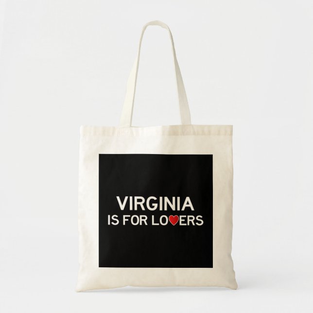 Virginia Is For The Lovers Gift Tote Bag (Front)