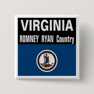 Virginia is Romney Ryan Country Button