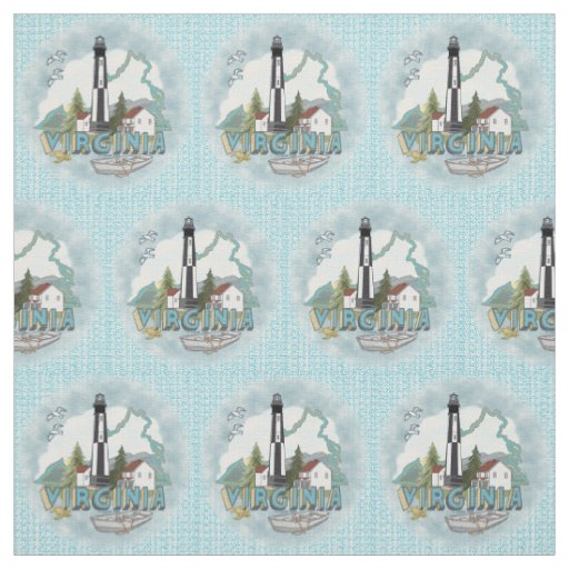Virginia Lighthouse Fabric