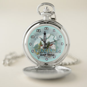Virginia Lighthouse  Pocket Watch