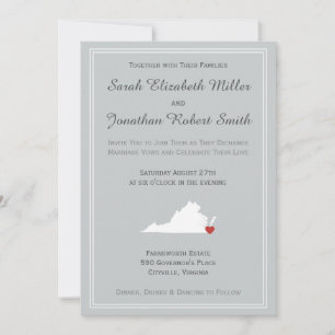 Virginia Love - Customizable Wedding Invitation