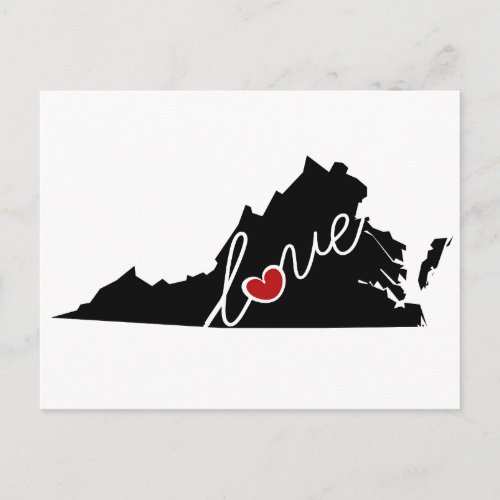 Virginia Love  Gifts for VA Lovers Postcard