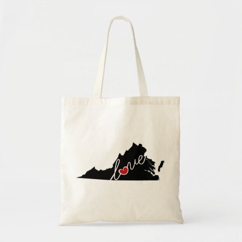 Virginia Love  Gifts for VA Lovers Tote Bag