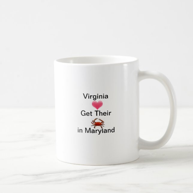 Virginia Lovers Get Crabs in Maryland - mug (Right)