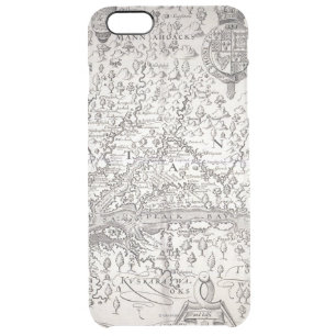 Virginia Map, 1612 Clear iPhone 6 Plus Case