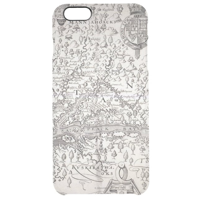 Virginia Map, 1612 Uncommon iPhone Case (Back)