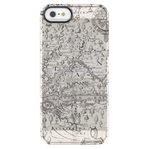 Virginia Map, 1612 Clear iPhone SE/5/5s Case