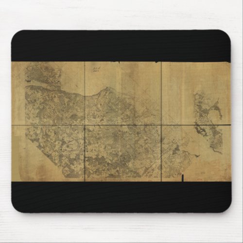 Virginia Map Alexandria to the Potomac River 1860 Mouse Pad