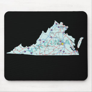Virginia Map Mousepad