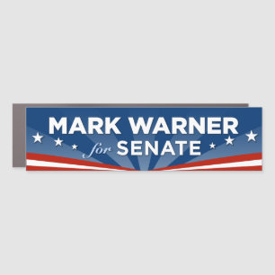 Virginia Mark Warner for Senate Bumper Car Magnet