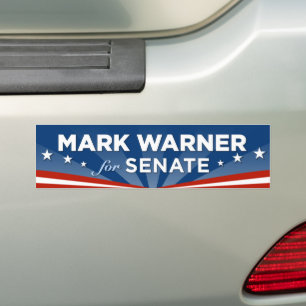 Virginia Mark Warner for Senate Bumper Sticker