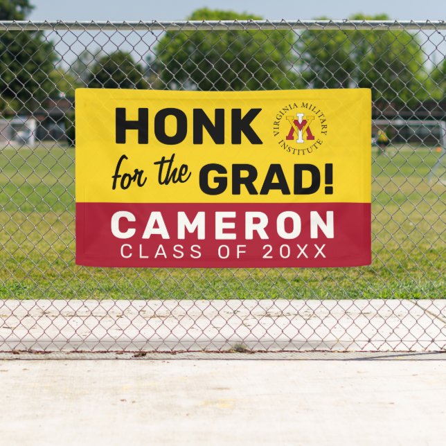 Virginia Military | Honk for the Grad Banner (Insitu)