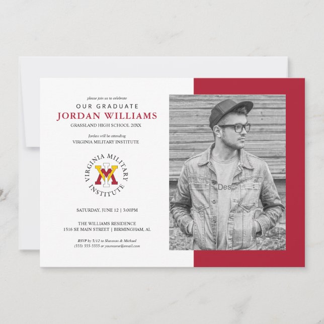 Virginia Military Institute | Graduation Announcement (Front)