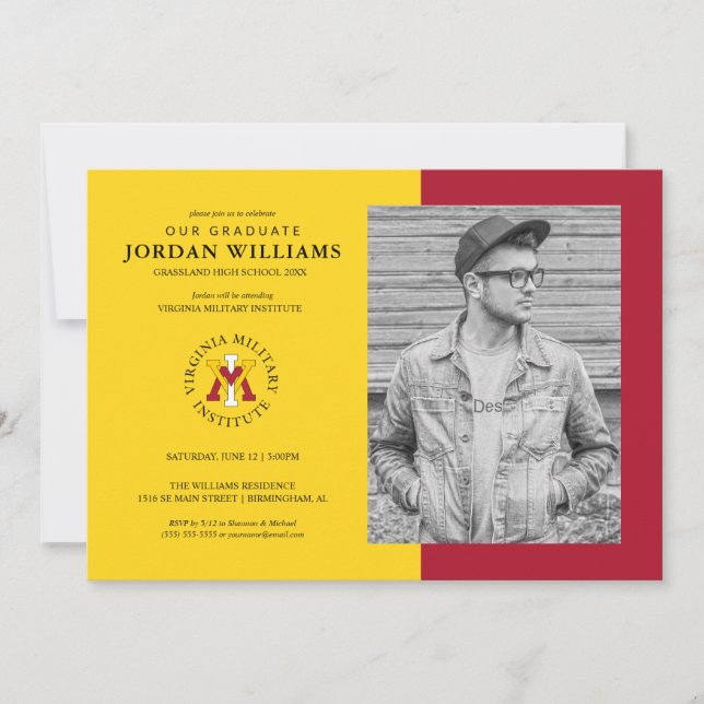 Virginia Military Institute | Graduation Announcement (Front)