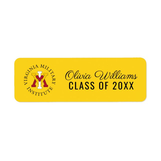 Virginia Military Institute | Graduation Label (Front)