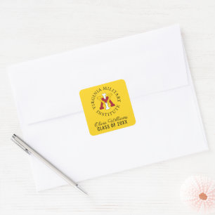 Virginia Military Institute Graduation Square Sticker