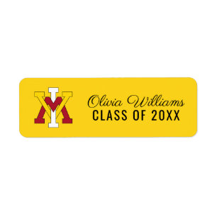 Virginia Military Institute Insignia Graduation Label