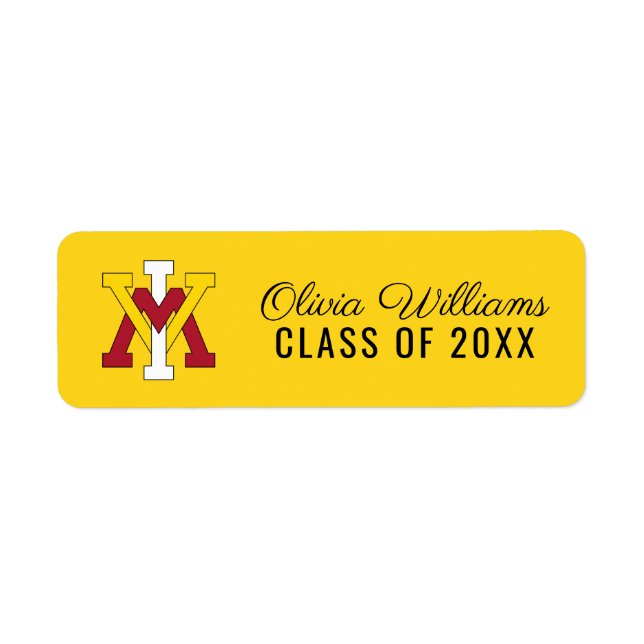 Virginia Military Institute Insignia | Graduation Label (Front)