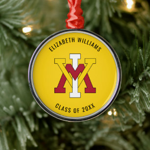 Virginia Military Institute Insignia Graduation Metal Ornament