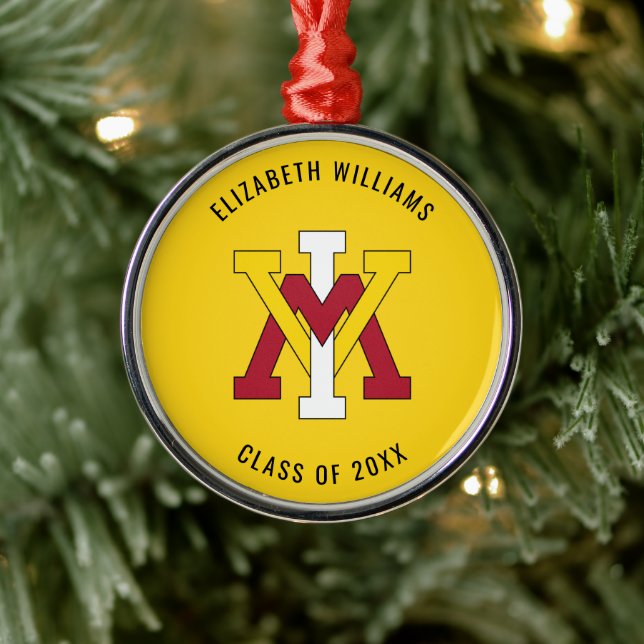 Virginia Military Institute Insignia | Graduation Metal Ornament (Tree)