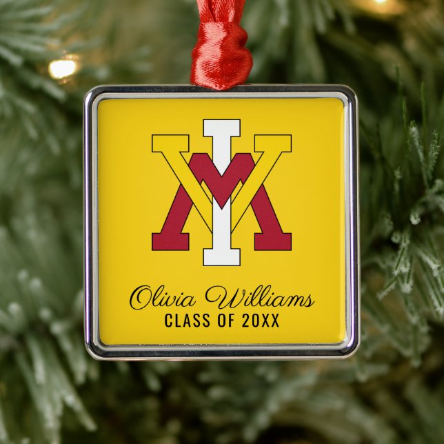 Virginia Military Institute Insignia | Graduation Metal Ornament (Tree)