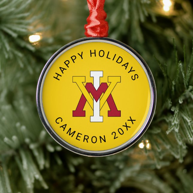Virginia Military Institute Insignia | Holiday Metal Ornament (Tree)