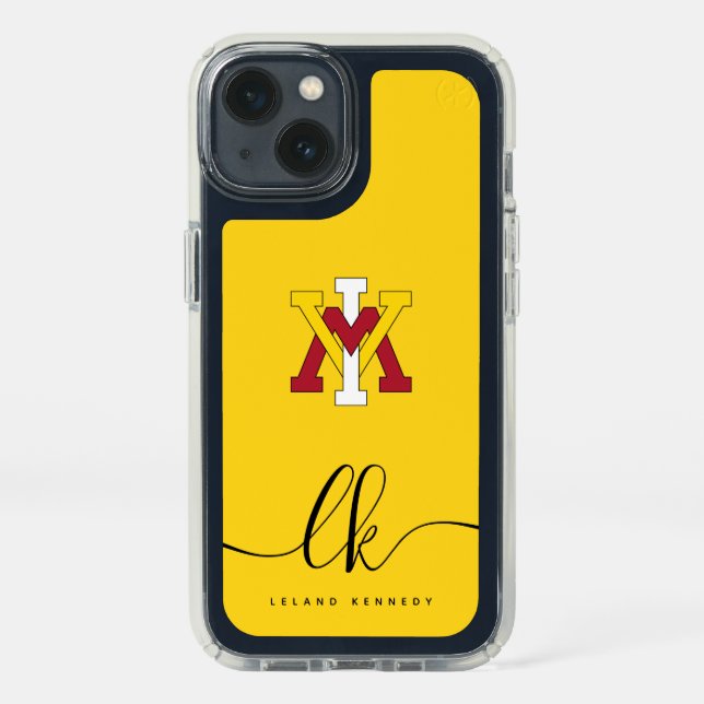 Virginia Military Institute Insignia | Monogram Speck iPhone 13 Case (Front)