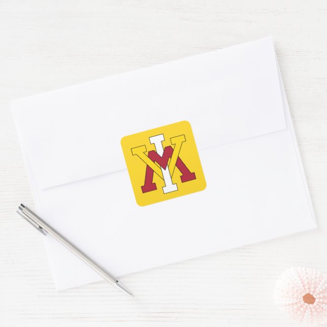 Virginia Military Institute Insignia Square Sticker (Envelope)