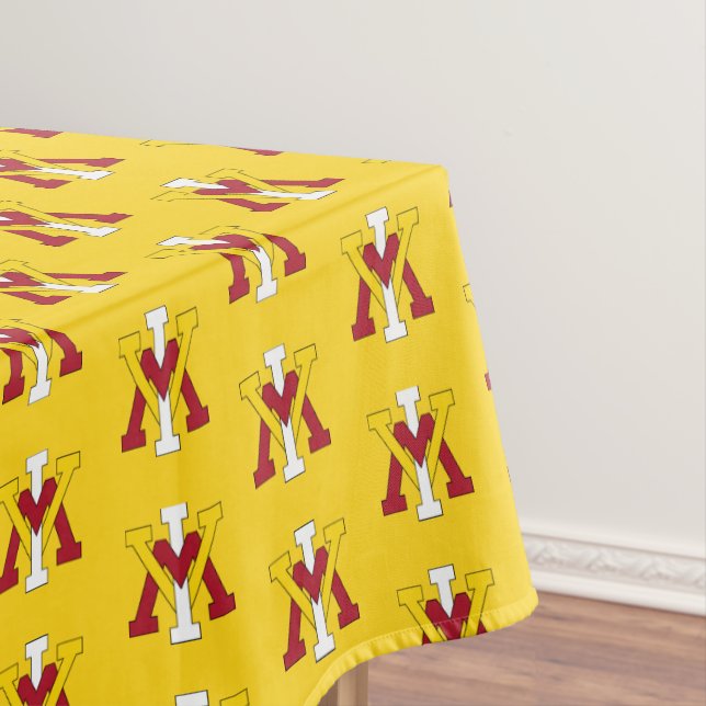 Virginia Military Institute Insignia Tablecloth (In Situ)