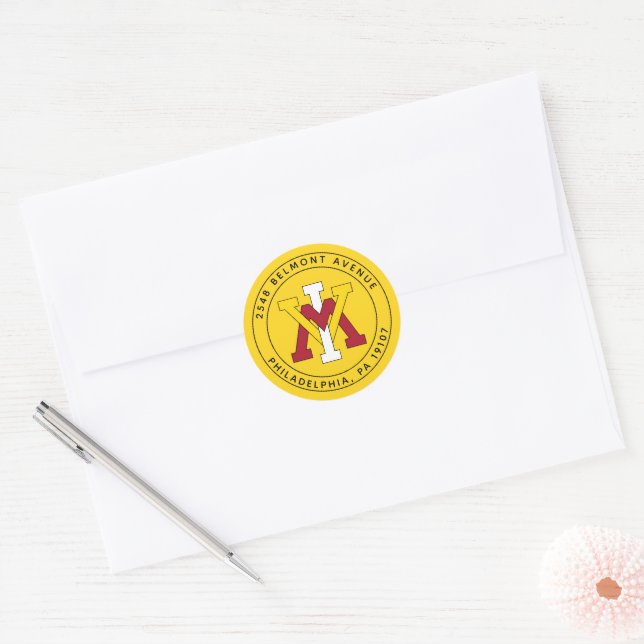 Virginia Military Institute | Your Address Classic Round Sticker (Envelope)