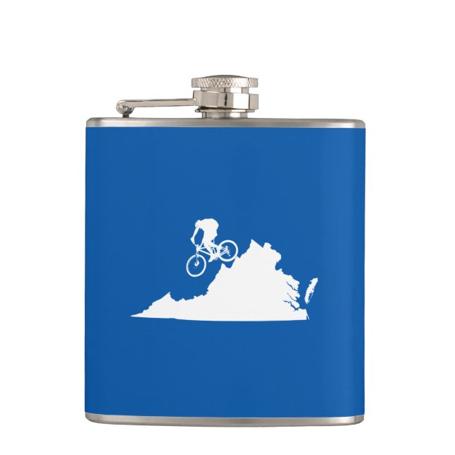 Virginia Mountain Biking Flask (Front)