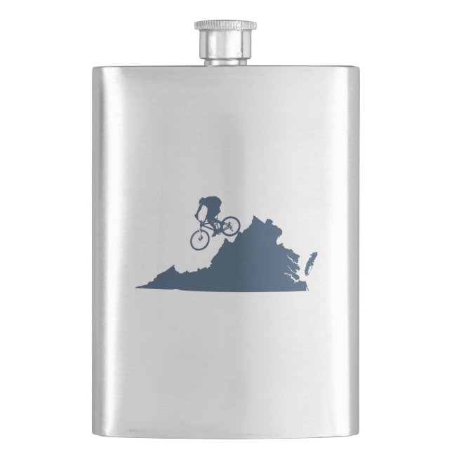 Virginia Mountain Biking Flask (Front)