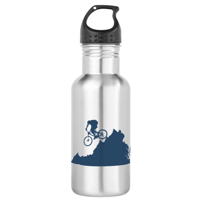 Virginia Mountain Biking Stainless Steel Water Bottle (Front)