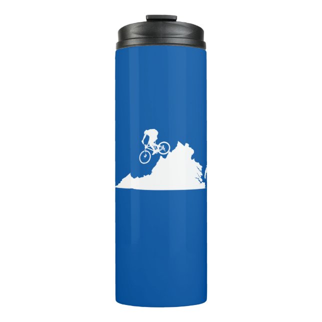 Virginia Mountain Biking Thermal Tumbler (Front)