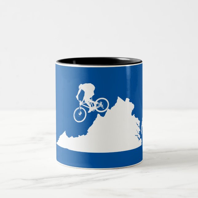 Virginia Mountain Biking Two-Tone Coffee Mug (Center)