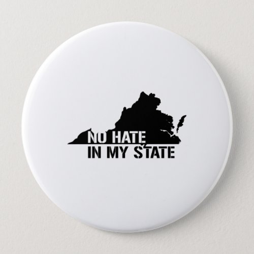 Virginia No Hate In My State Pinback Button