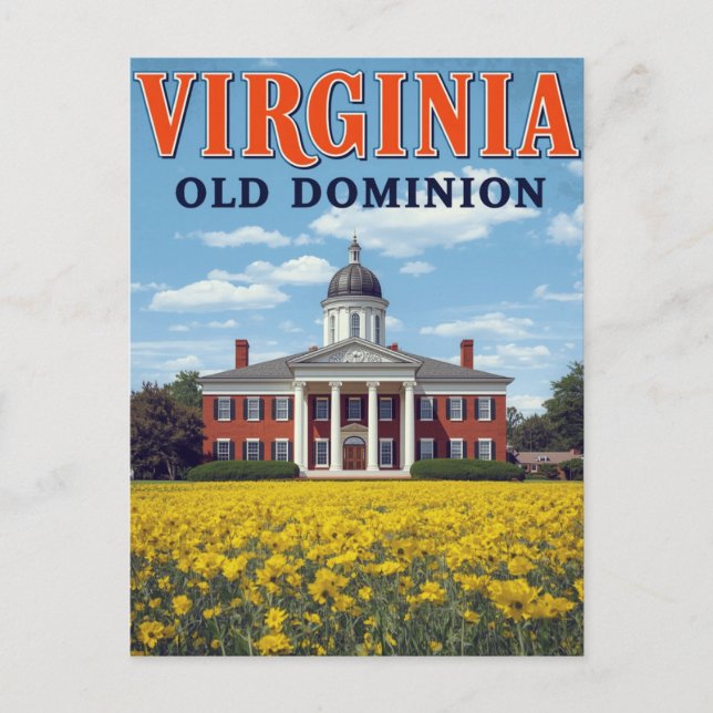 Virginia Old Dominion Postcard (Front)
