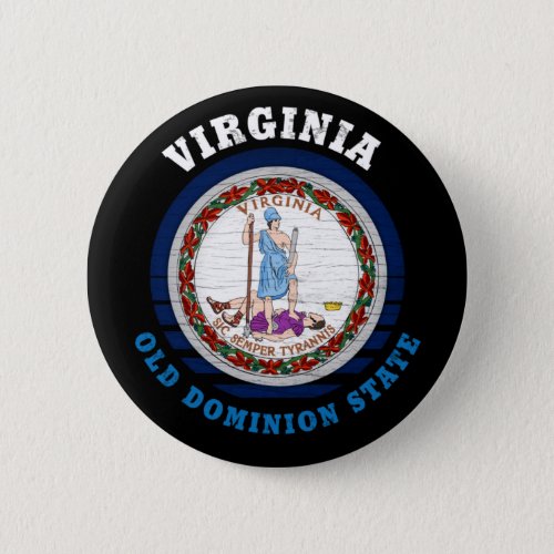 VIRGINIA OLD DOMINION STATE FLAG BUTTON