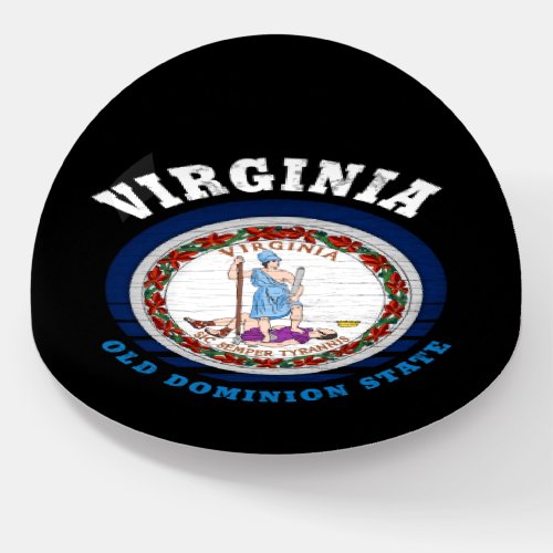 VIRGINIA OLD DOMINION STATE FLAG PAPERWEIGHT