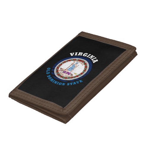 VIRGINIA OLD DOMINION STATE FLAG TRIFOLD WALLET
