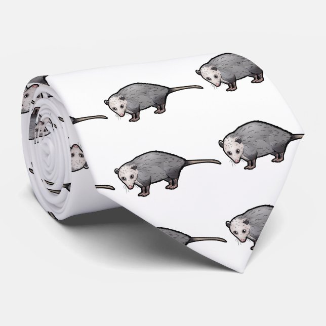 Virginia Opossum Tie (Rolled)