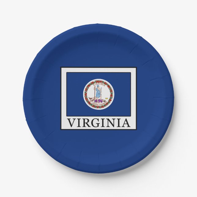 Virginia Paper Plates (Front)